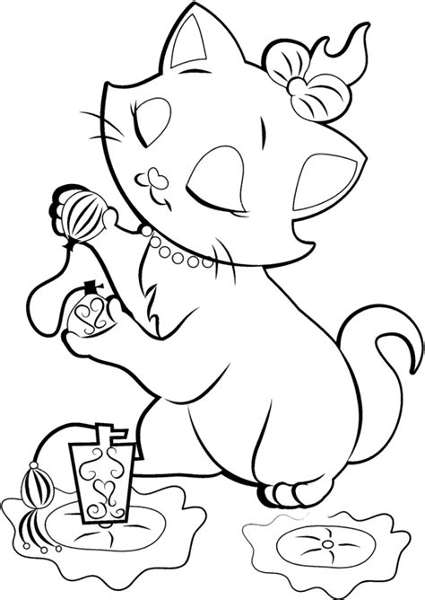 Disney Marie Cat Coloring Pages Download And Print For Free