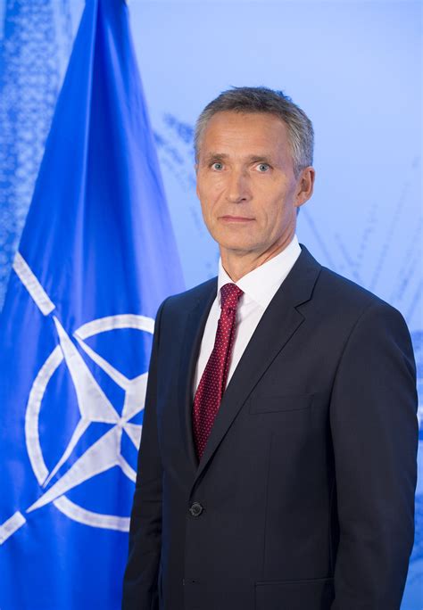 As a former prime minister of norway and un special envoy, mr. NATO - Official portrait of NATO Secretary General Jens ...