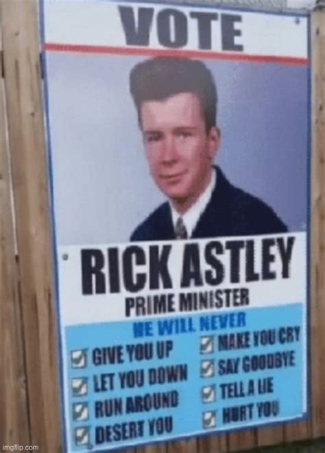 VOTE RICK ASTLEY Imgflip