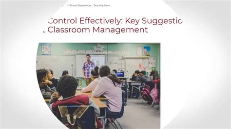 How To Control Effectively Key Suggestions For Perfect Classroom