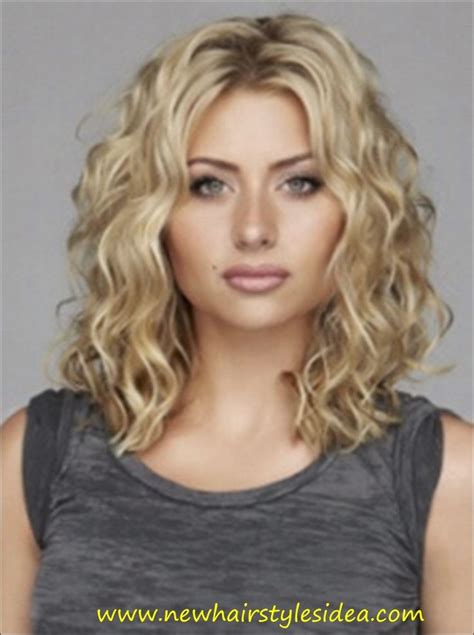 Blonde Curly Hairstyles Medium Curly Hair Styles Medium