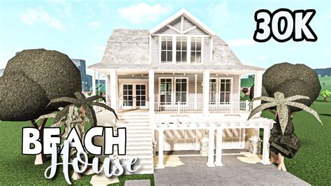 Beach House K Speedbuild Bloxburg Youtube