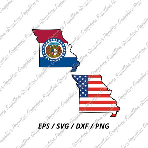 Missouri Svg File Missouri Vector Missouri Flag Missouri Etsy