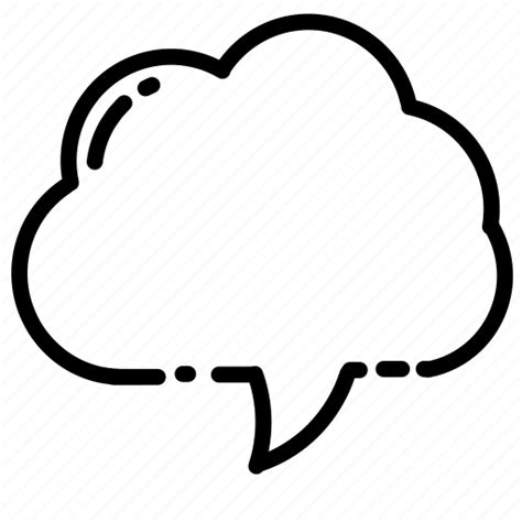 Bubble Callout Cloud Contact Message Speech Text Icon