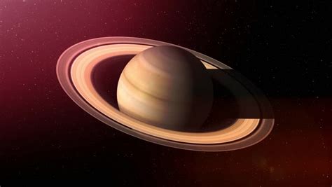 Planet Saturn Rotating In Space Stock Footage Video 7527076 Shutterstock