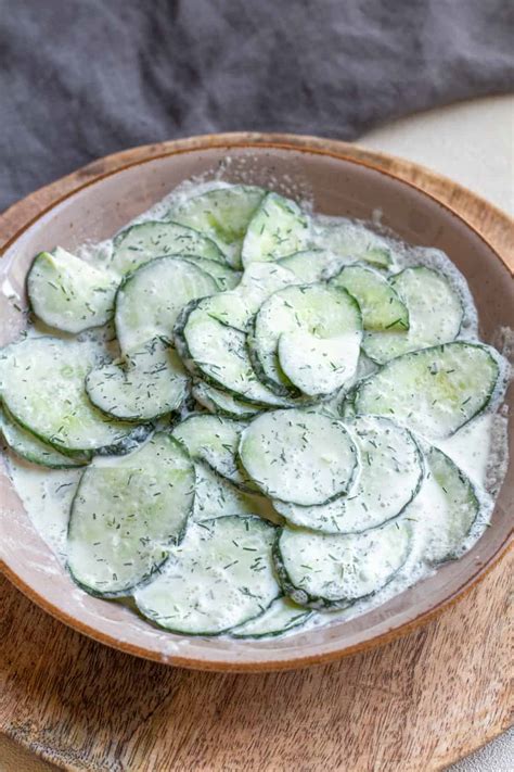 Gurkensalat Mit Sahne Und Dill Einfaches Rezept Wie Von Oma