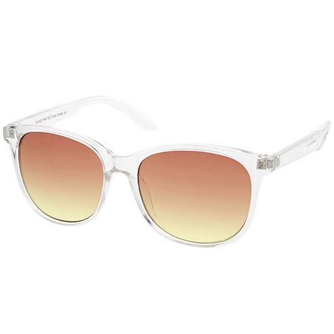 modern clear frame gradient flat lens horn rimmed sunglasses 55mm sunglass la