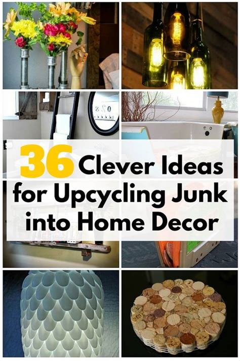 Here are 16 home decor ideas with a newspaper that you can try to make for decorating your home. 36 Clever Ideas for Upcycling Junk into Home Decor - The ...