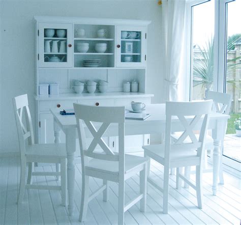 Round white wood and white metal dining table (seats 4) by lumisource (9) $ 239 99. Decorating in White: Gorgeous White Interior Design Inspiration