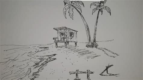Kako Nacrtati Letnji Pejzaz Plažuhow To Draw A Realistic Summer