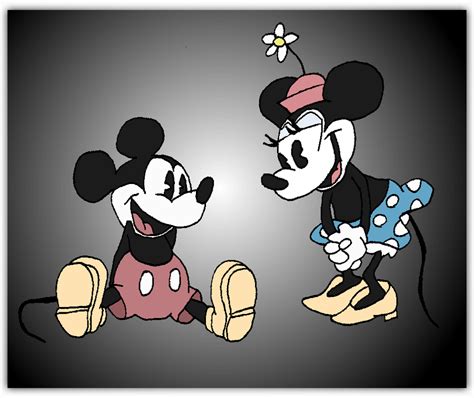Old Friends Clip Art Vintage Mickey Minnie Mouse By ~andy Pants On