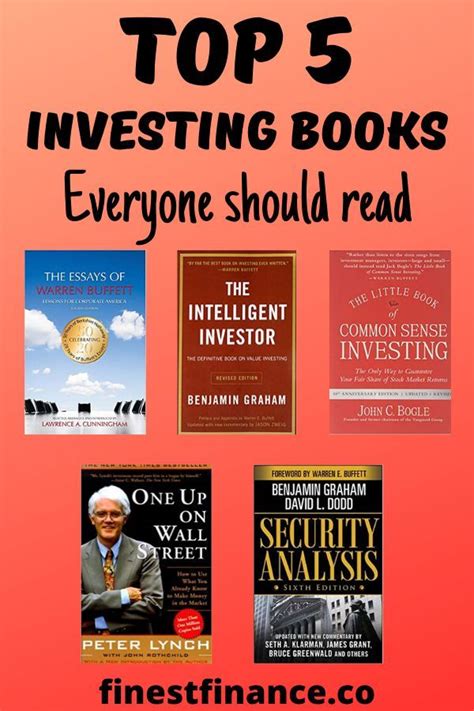 Top 5 Investing Books Everyone Should Read Investing Books Books