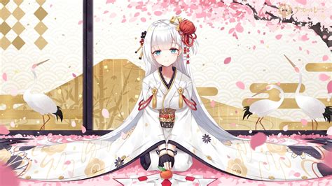 11 Anime Girl Kimono Wallpaper Hd Baka Wallpaper