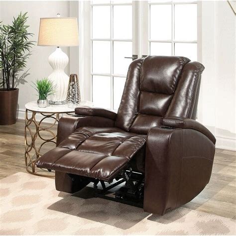 Audio cabinet | video cabinet. Leather Power Reclining Home Movie Theater Recliner Chair ...