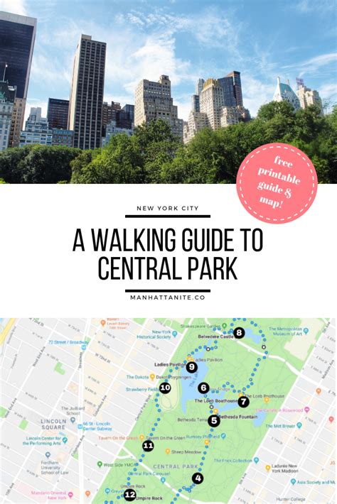 A Walking Guide To Central Park New York City Vacation New York Travel New York City Travel