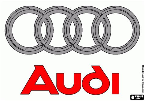 The audi quattro is a road and rally car, produced by the german automobile manufacturer audi, part of the volkswagen group. Ausmalbilder Audi-Logo , Audi-Logo zum ausdrucken