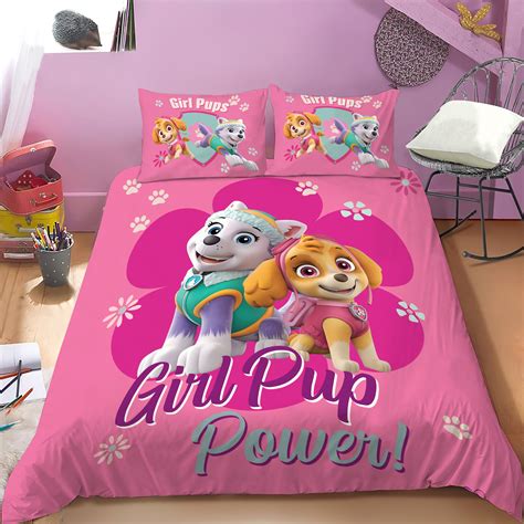 Paw Patrol Girl Pup Power Bedding Set Paw Patrol Etsy