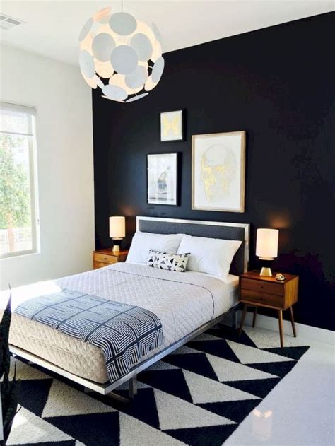 Crimson is the color of affection and keenness, romance and vitality. 25 Black And White Bedrooms In Different Styles - DigsDigs