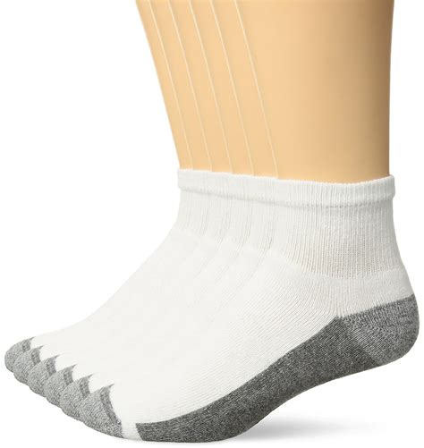 Hanes Cotton Comfortblend Max Cushion Ankle Socks In White For Men