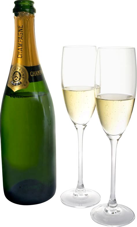 Bouteille de champagne isolée sur blanc avec réflexion. HQ Champagne PNG Transparent Champagne.PNG Images. | PlusPNG