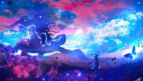My Imagination By Ryky Anime Scenery Wallpaper Fantasy Art