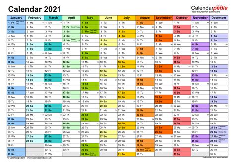 Kalender 2021 download auf freeware.de. Calendar 2021 (UK) - free printable PDF templates