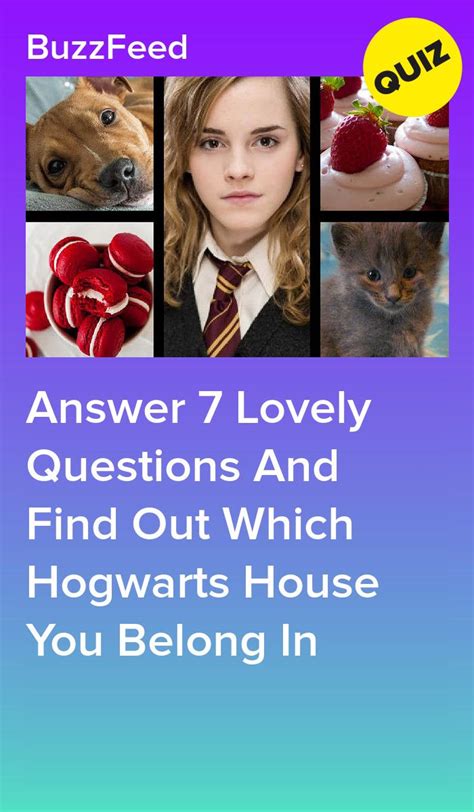 Answer 7 Lovely Questions And Find Out Which Hogwarts House You Belong
