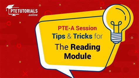 Pte A Session Tips And Tricks For The Reading Module Youtube