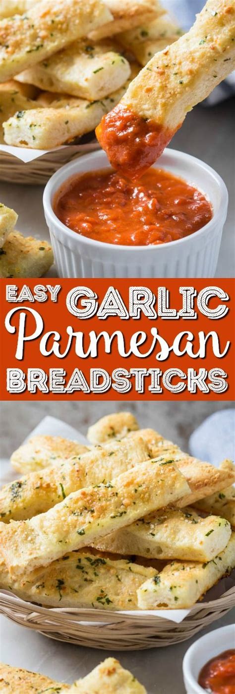 These Homemade Garlic Parmesan Breadsticks Are So Delicious And