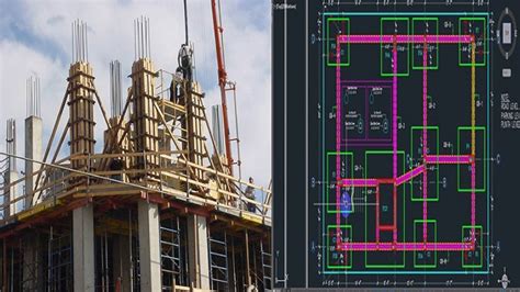 Placement Of Columns In A Building Column Layout Plan