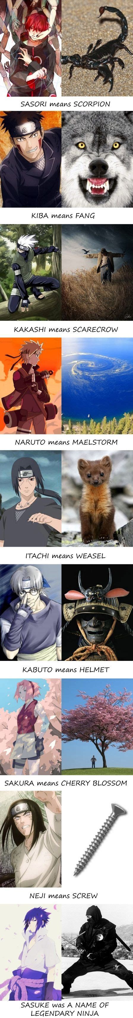 Names And Meanings Of Naruto Characters Part 1 Animemanga