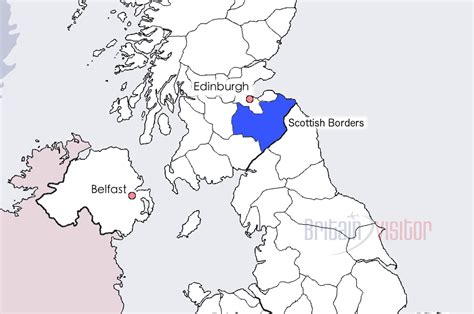 1545 Border Between England And Scotland Map Map