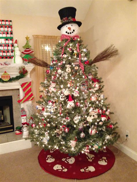 Snowman Christmas Tree Christmas Tree Themes Snowman Christmas Tree