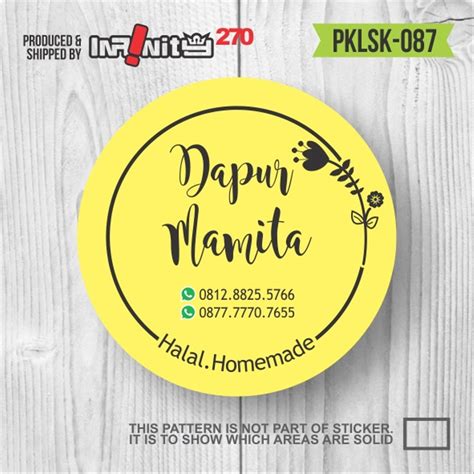Check spelling or type a new query. Jual PKLSK-087 stiker produk label kemasan makanan ...