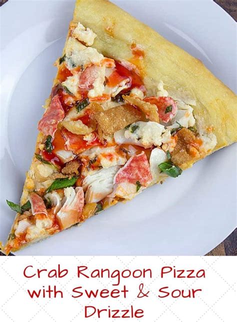 Cover and cook until the crab turn red (15 minutes). Crab Rangoon Pizza with Sweet & Sour Drizzle - Dinner ...