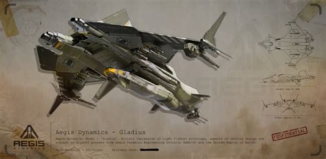 Concept Ships The Gladius By Aegis Dynamics
