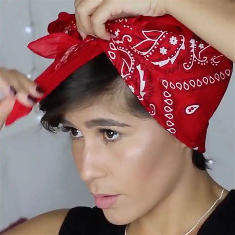 How To Tie Your Hair Up With A Bandana Ahowtoit