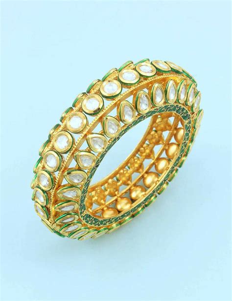 Clear Vilandi Kundan Kada Jewellery For Women Orniza 2695220