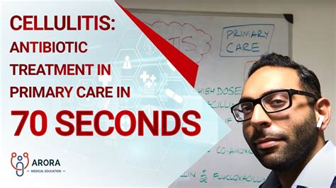 Cellulitis Antibiotic Treatment In Primary Care In 70 Seconds Youtube
