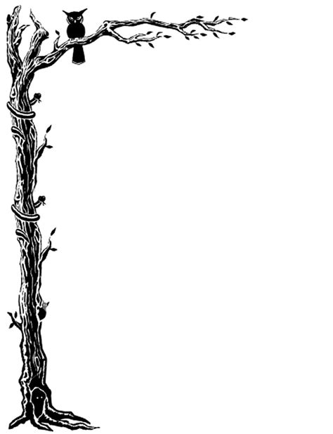 Î bordesî decorativos î de hojasî de bãºhos, tree flower bordes decorados para hojas owl pelauts portal vector clipart desde guardado imagestack. Pin en márgenes y figuras