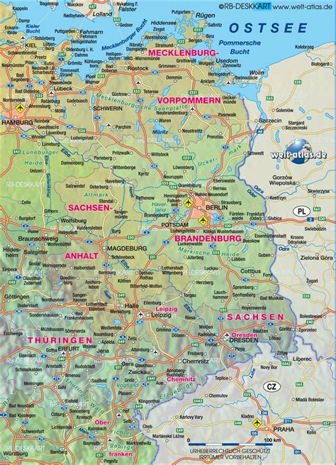 Deutschland Karte Ostseek Ste Bilder Deutschland Karte