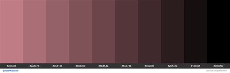 Shades Xkcd Color Dusty Pink D58a94 Hex Colors Palette Colorswall
