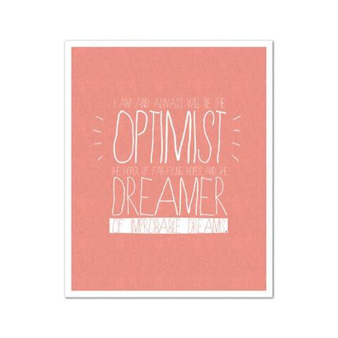 Optimist And Dreamer Doctor Who Quote 11th Doctor Digital Print