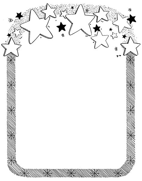 Free Star Page Border Download Free Star Page Border Png Images Free