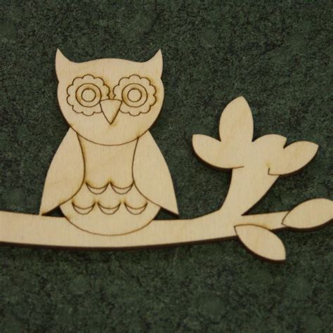 Owls Engraved Craft Shape Cut Out ~ Woodcuts ~ 0222a Ebay
