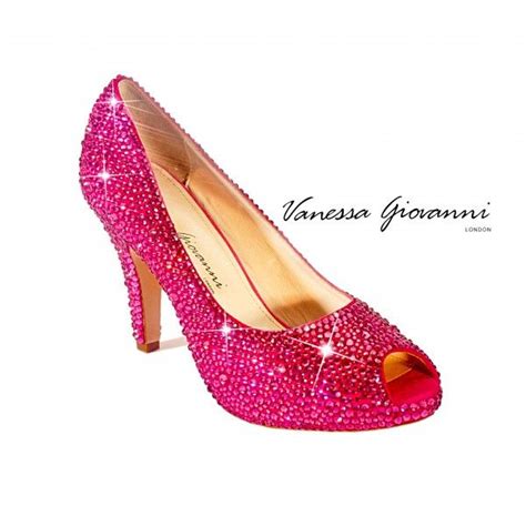 Vg Pretty In Pink Crystal Shoe Crystal Shoes Shoes Pink Crystal