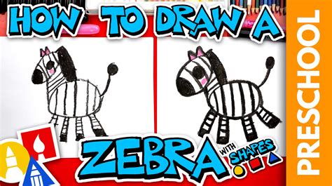 There sure are a lot of k's when it comes to australian animal names! How To Draw A Cartoon Zebra - Preschool - Art For Kids Hub