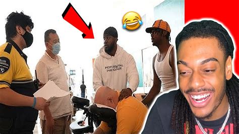 jidion giving random strangers massages at the mall reaction 🤣 youtube