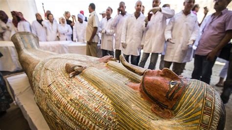 egypt unveils ancient wooden coffins found in luxor
