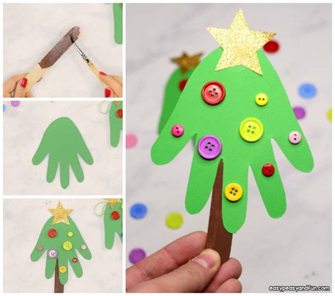 Handprint Christmas Tree Christmas Craft For Kids Or A Diy Ornament